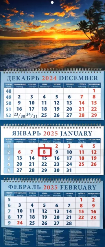 Календарь квартальный на 2025 год Романтический закат Календарь квартальный на 2025 год Романтический закат обложка книги