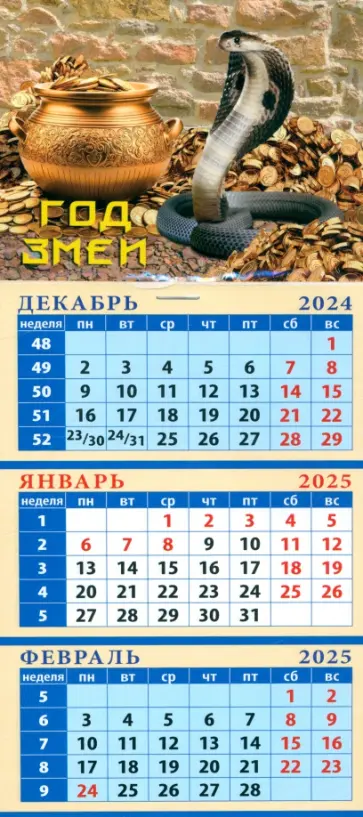 Календарь квартальный на магните на 2025 год Год змеи Календарь квартальный на магните на 2025 год Год змеи обложка книги