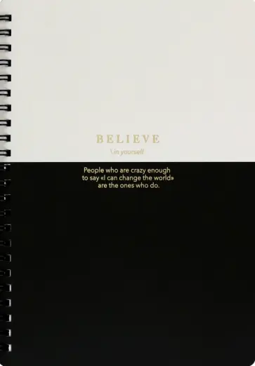 Тетрадь Believe. Айвори полоса, 80 листов, клетка обложка книги