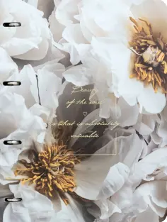 Тетрадь Beauty, Цветы, 120 листов, клетка, А4 обложка книги