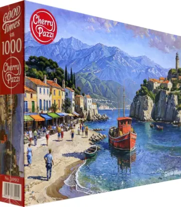 Puzzle-1000 Приморская деревня обложка книги