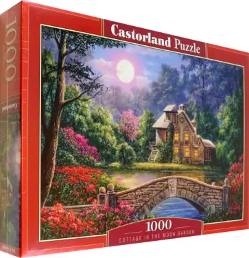 Puzzle-1000 Коттедж в лунном саду обложка книги