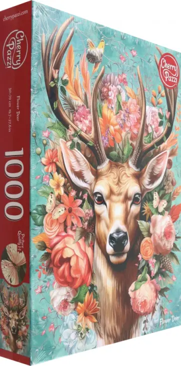 Puzzle-1000 Цветочный олень Puzzle-1000 Цветочный олень обложка книги