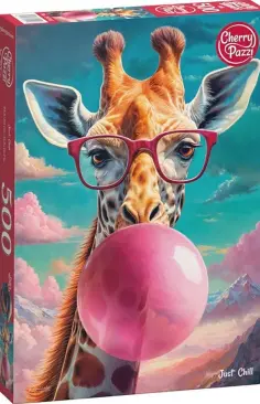 Puzzle-500 Жираф большой, ему видней обложка книги