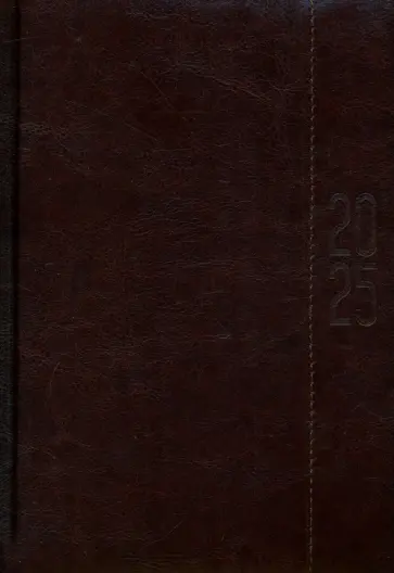 Ежедневник датированный на 2025 год Сариф Эконом. Коричневый, 176 листов, А5 Ежедневник датированный на 2025 год Сариф Эконом. Коричневый, 176 листов, А5 обложка книги