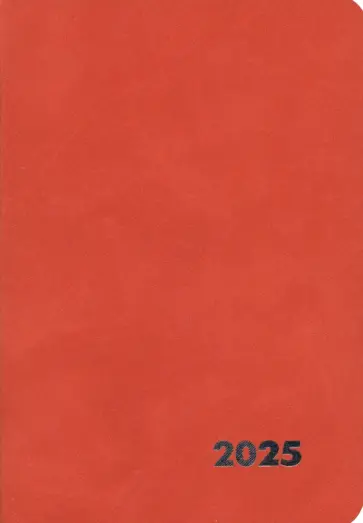 Еженедельник датированный на 2025 год Нубук. Красный, 80 листов, А5+ Еженедельник датированный на 2025 год Нубук. Красный, 80 листов, А5+ обложка книги