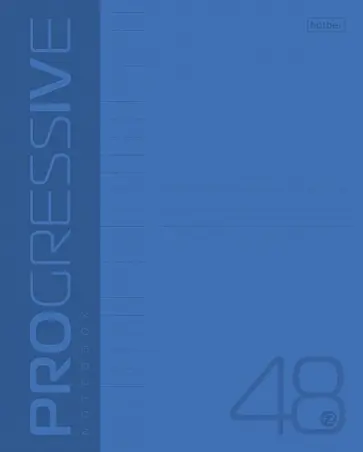 Тетрадь Progressive, синяя, 96 листов, А5, линия обложка книги