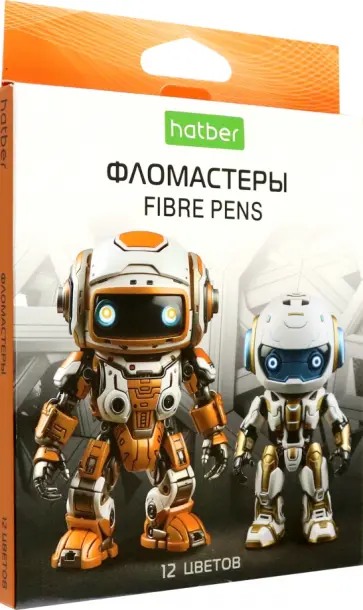 Фломастеры Робо, 12 цветов Фломастеры Робо, 12 цветов обложка книги