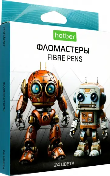 Фломастеры Робо, 24 цвета обложка книги