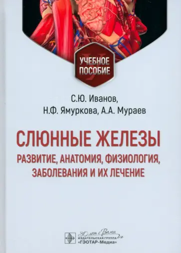 Иванов, Мураев - Слюнные железы. Развитие, анатомия, физиология, заболевания и их лечение. Учебное пособие Иванов, Мураев - Слюнные железы. Развитие, анатомия, физиология, заболевания и их лечение. Учебное пособие обложка книги