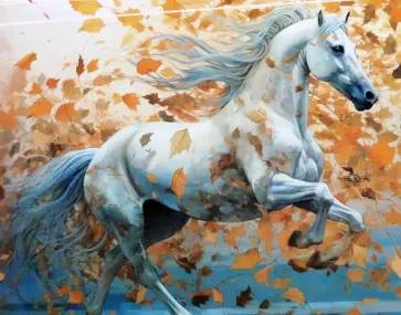 Картина по номерам с золотом на подрамнике Летящая Грация обложка книги