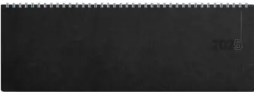 Планинг датированный на 2025 год Silver Classic. Черный, 56 листов обложка книги