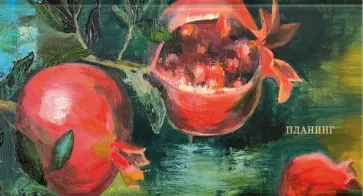 Планинг карманный недатированный Спелые гранаты,  64 листа обложка книги