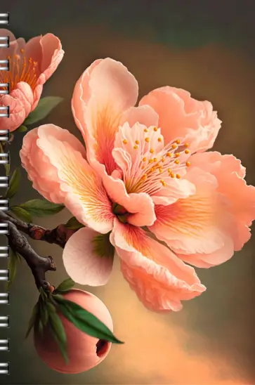 Тетрадь для конспектов Цвет вишни, 60 листов, клетка, А4 обложка книги