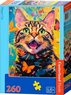 Puzzle-260 MIDI Счастливый кот обложка книги