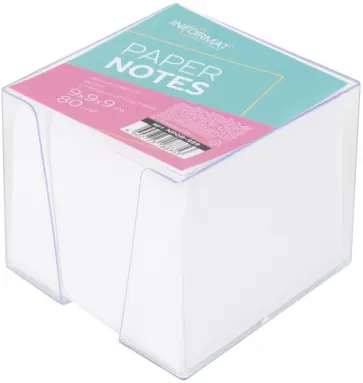 Блок для записей в подставке, 9х9х9 см Блок для записей в подставке, 9х9х9 см обложка книги