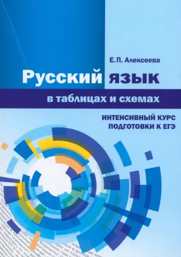 Елена Алексеева - Русский язык в таблицах и схемах. Интенсивный курс подготовки к ЕГЭ-2024 обложка книги