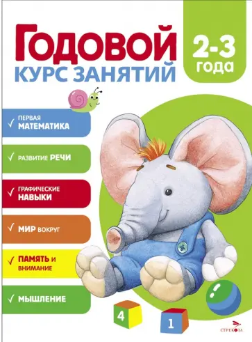 Анна Блиндер - Годовой курс занятий. 2-3 года обложка книги