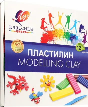 Пластилин Детство, 12 цветов