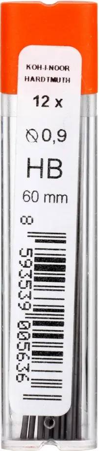 Грифели чернографитные, НВ, 12 штук Грифели чернографитные, НВ, 12 штук обложка книги