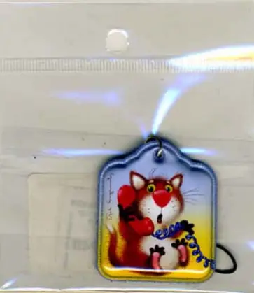 Подвеска (ВР028) Котик с телефоном обложка книги