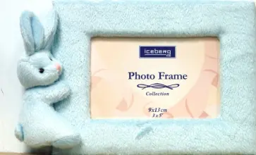 Фоторамка с игрушкой PL 6309-rabbit (кролик), ткань обложка книги