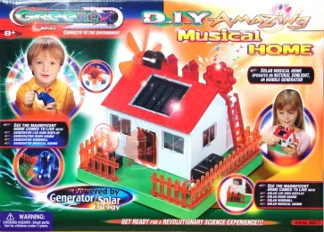 Сделай сам "Музыкальный дом" на солнечных батарейках (36017) обложка книги