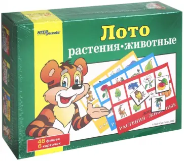 Лото "Растения-животные" (80303) Лото "Растения-животные" (80303) обложка книги
