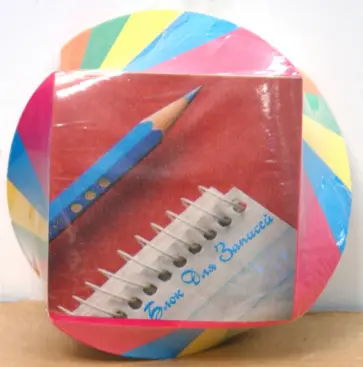 Блок-куб для записей (L-11-117) Премьер витой 5-ти цветов обложка книги