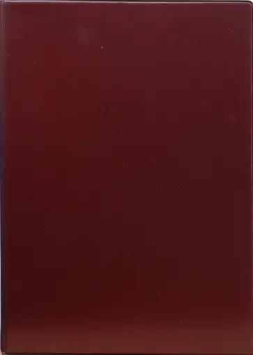 Тетрадь А4 цветной сменный блок 80 листов (бордо) обложка книги