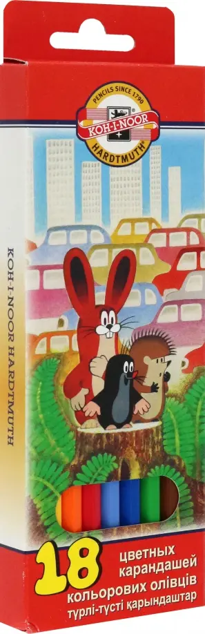 Набор карандашей Крот, 18 цветов обложка книги