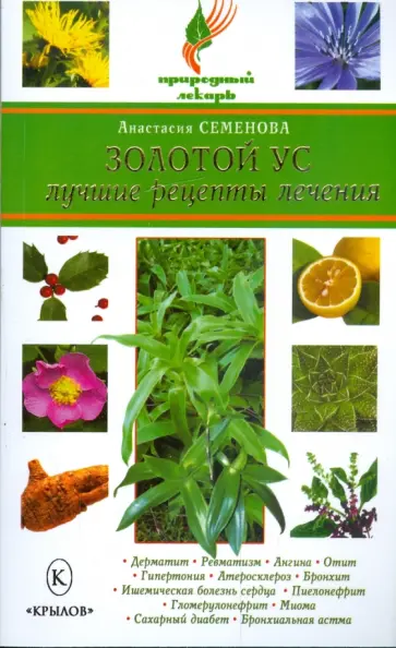 Анастасия Семенова - Золотой ус. Лучшие рецепты лечения обложка книги