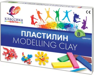 Пластилин Классика, 8 цветов Пластилин Классика, 8 цветов обложка книги