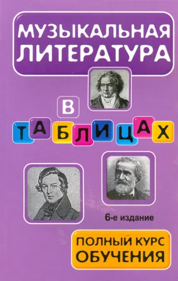 Денис Сорокотягин - Музыкальная литература в таблицах : полный курс обучения обложка книги