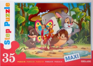 MAXI пазл "Под грибом" (35 элементов) (91302) MAXI пазл "Под грибом" (35 элементов) (91302) обложка книги