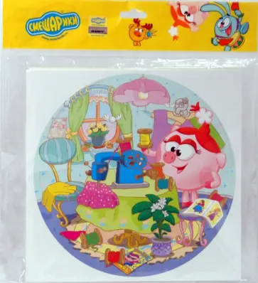 Мягкий пазл - 28 элементов. "Смешарики" Нюша портниха (04113) обложка книги