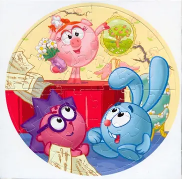 Мягкий пазл - 28 элементов. Смешарики. Рояль (04118) обложка книги