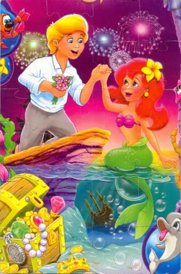 Мягкий пазл - 24 элемента. Русалочка (04296) обложка книги