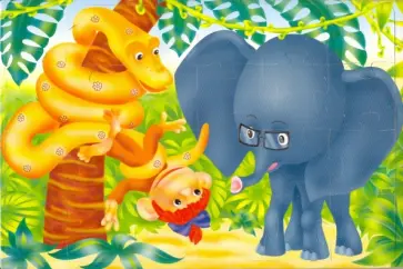 Мягкий пазл - 24 элемента. 38 попугаев (01600) обложка книги