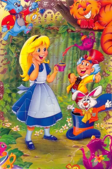 Мягкий пазл - 24 элемента. Алиса в стране Чудес (04299) обложка книги