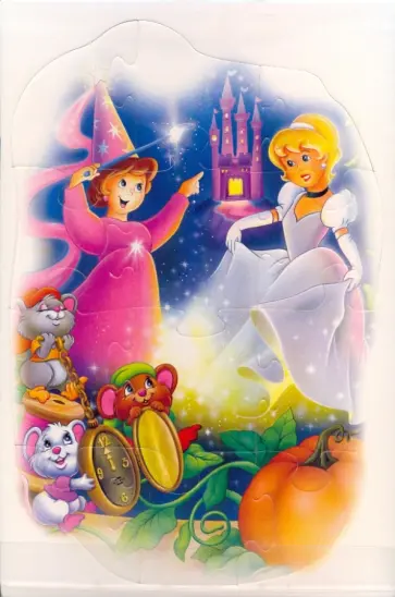 Мягкий пазл - 12 контурных элементов. Золушка (02783) обложка книги