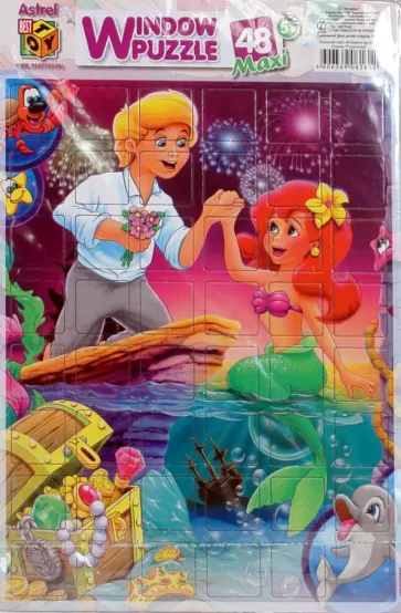 Пазл-48 элементов "Русалочка" (оконный) (6161) Пазл-48 элементов "Русалочка" (оконный) (6161) обложка книги