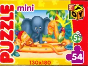 Пазл-мини 54 элемента "38 попугаев" (01773) обложка книги