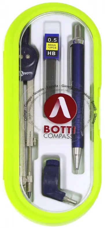 Готовальня 4 предмета (пластик) Botti (537 OV) Готовальня 4 предмета (пластик) Botti (537 OV) обложка книги