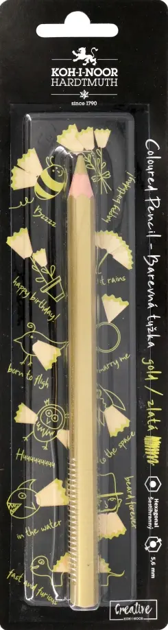 Карандаш цветной Jumbo, золотой обложка книги