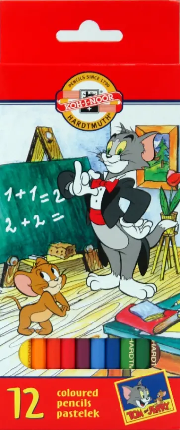 Карандаши 12 цветов "Том и Джерри" (3652) обложка книги
