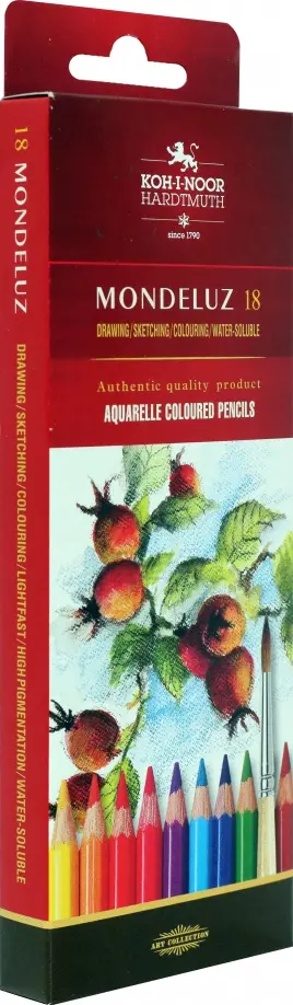 Карандаши акварельные Mondeluz Fruit, 18 цветов обложка книги