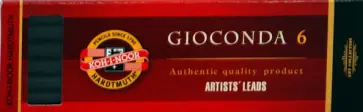 Уголь искусственный Gioconda, B, 6 штук обложка книги