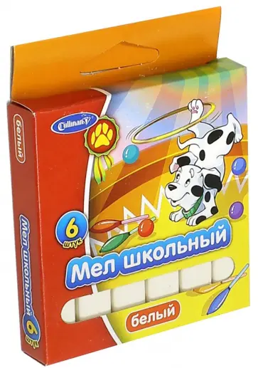 Мел школьный (6 штук, белый) (FMB-6Dal) Мел школьный (6 штук, белый) (FMB-6Dal) обложка книги