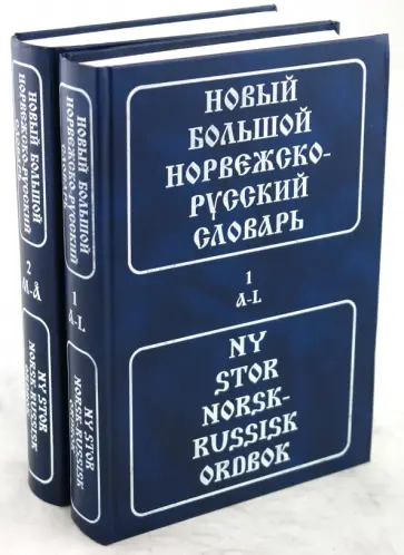 Новый большой норвежско-русский словарь. В 2 томах обложка книги